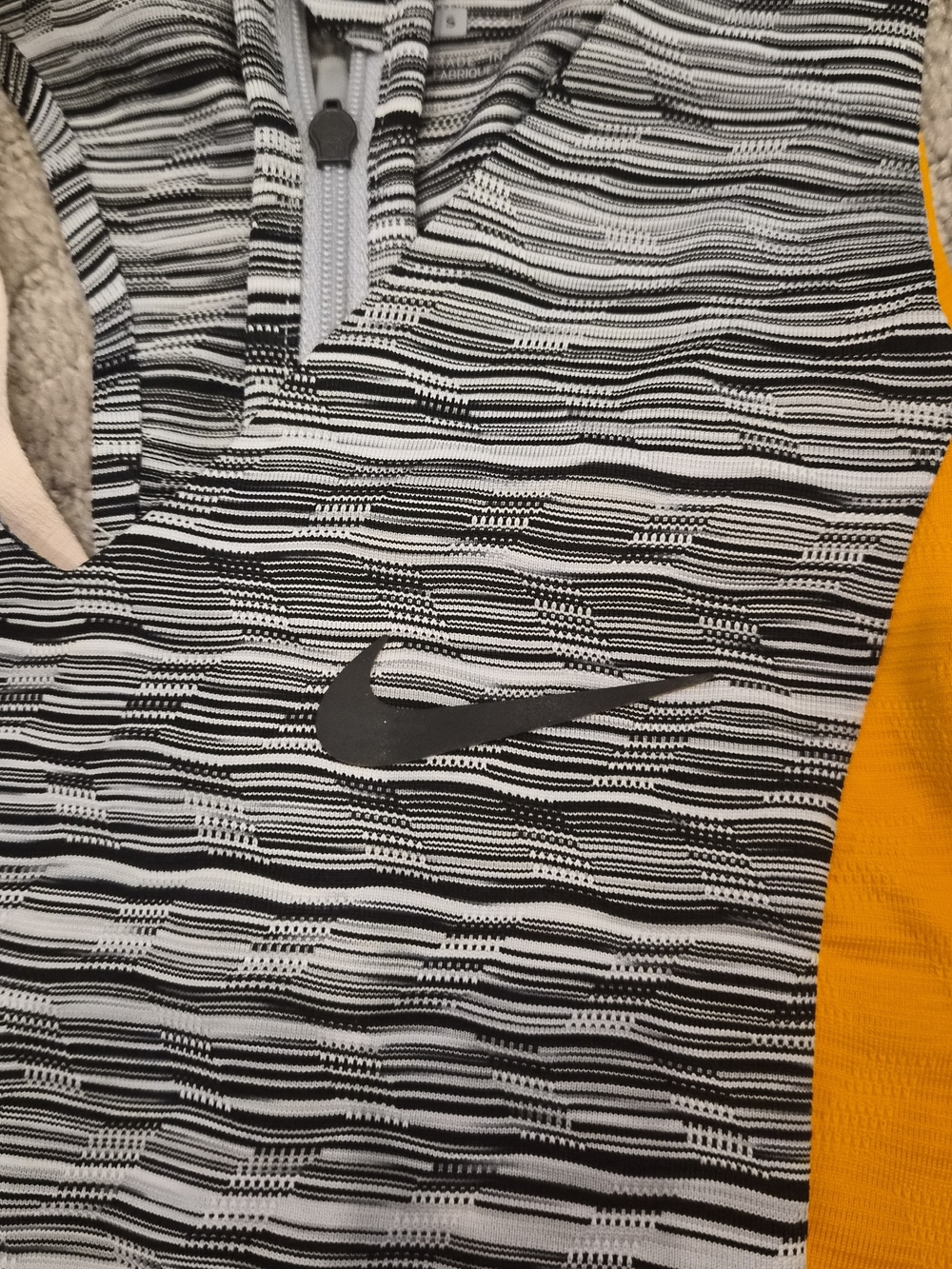 Nike Black White Striped Sleeveless Tennis Dress - Size Small - Picture 2 of 5